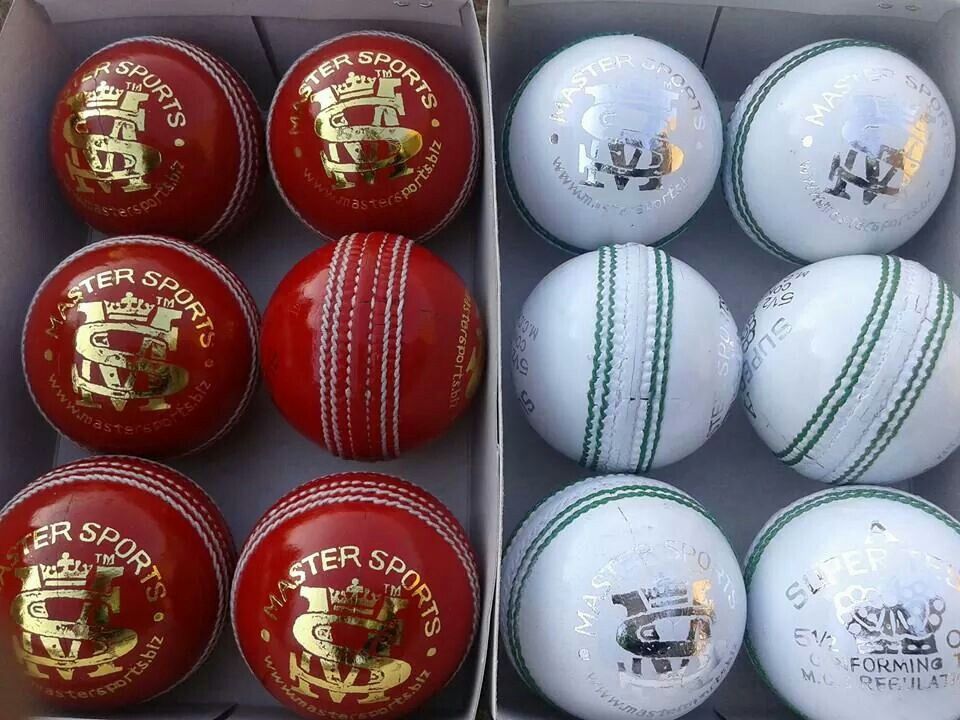 Cricket ball closeup